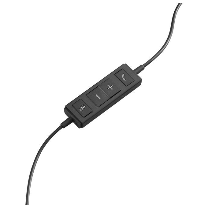 Logitech H570e Cuffie con Microfono USB Cancellazione di Rumore Compatibili con PC-Mac-Laptop