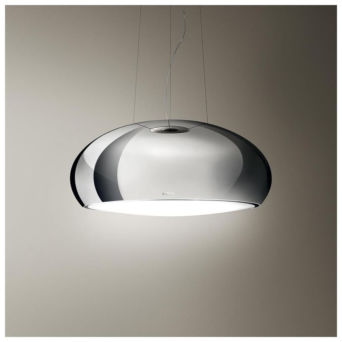Elica PRF0098394 Cappa a Isola Sospesa SEASHELL IX-F-80 3 Velocita' + Intesiva Filtrante Portata 400 m³-h 80 cm Inox Lucido