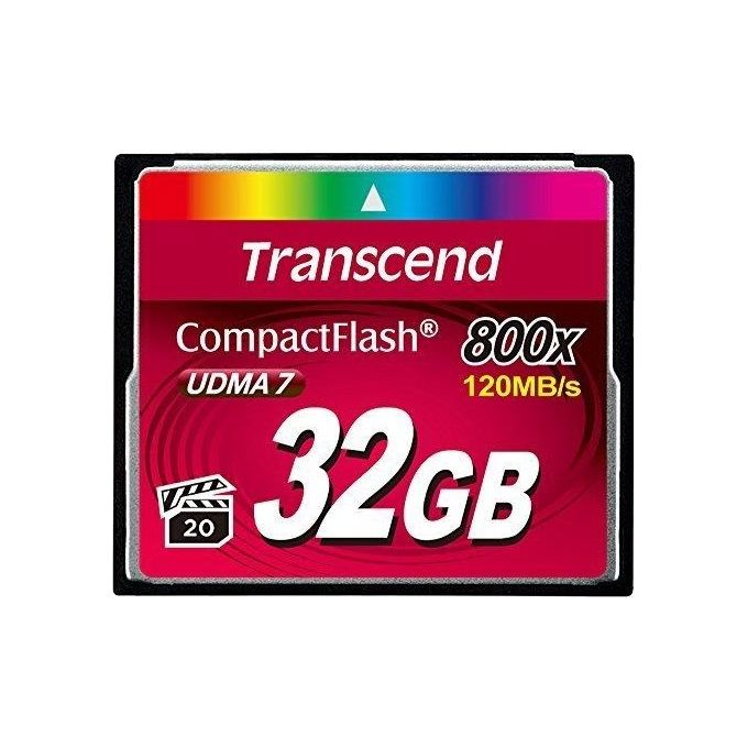 Transcend 32Gb cf card (800x type i )
