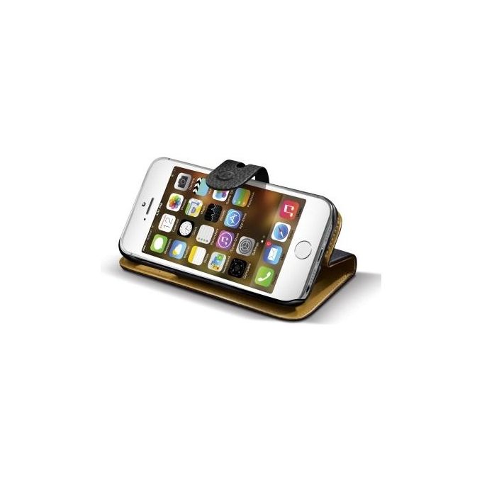 Celly Bk Pu Wallet Case For Iphone5 5s