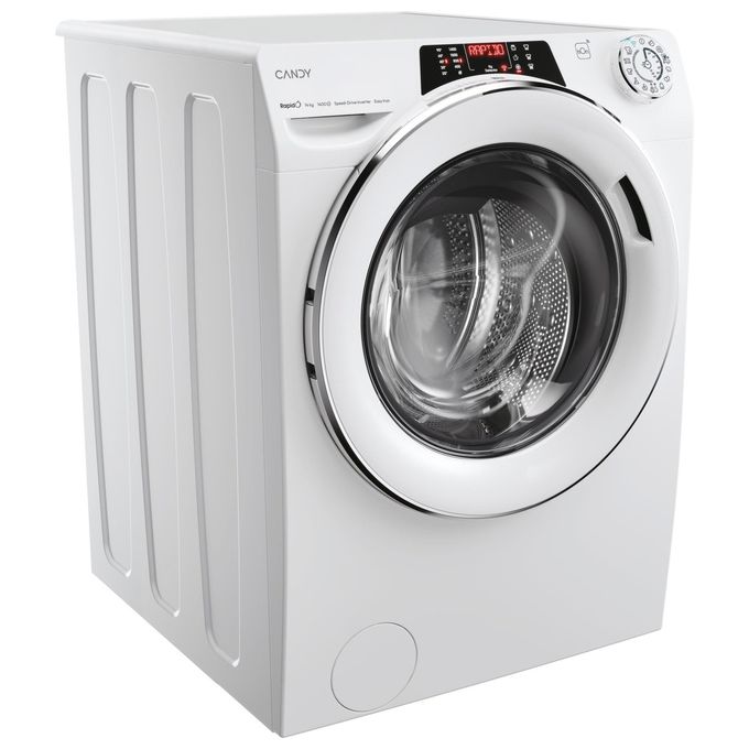 Candy Rapido' RO14146DWMCT-1-S – Lavatrice Libera Installazione 14 kg, Classe A, Centrifuga 1400 giri, Profondita' 67 cm, Motore Inverter + Funzione Vapore + Wi-Fi