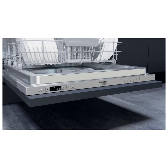 Hotpoint HIS 5020 C Lavastoviglie da incasso a Scomparsa Totale 14 Coperti Classe energetica E 6 programmi Motore Inverter Active Dry Terzo cesto 60 cm Argento
