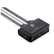 LevelOne KVM-0290 Switch per Keyboard-Video-Mouse Kvm Nero-Grigio