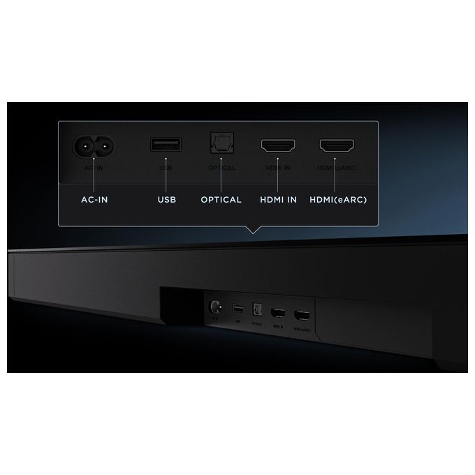 TCL Q Soundbar Q75H 5.1.2 Canali Dolby Atmos con Subwoofer Integrato 780W