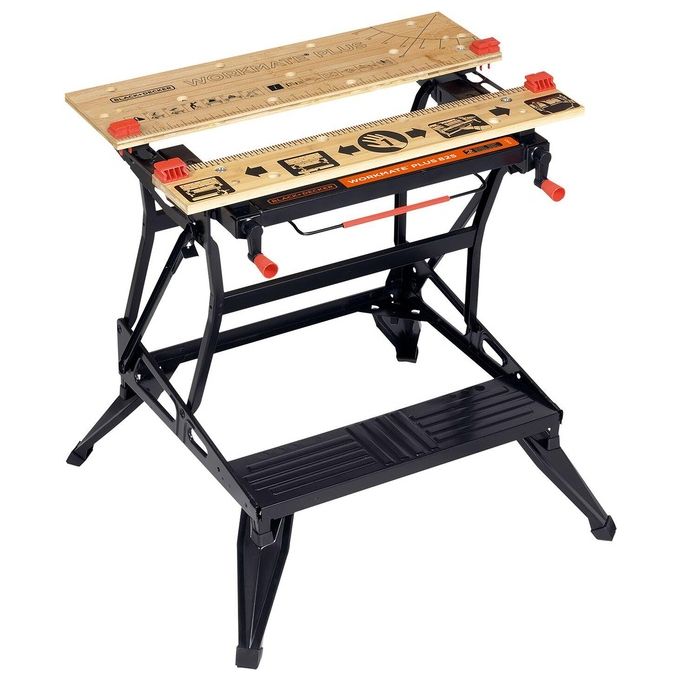 Black+Decker Banco Lavoro Pieghevole Wm825-Xj