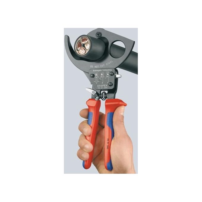 Knipex Tagliacavi a Cremagliera 250mm