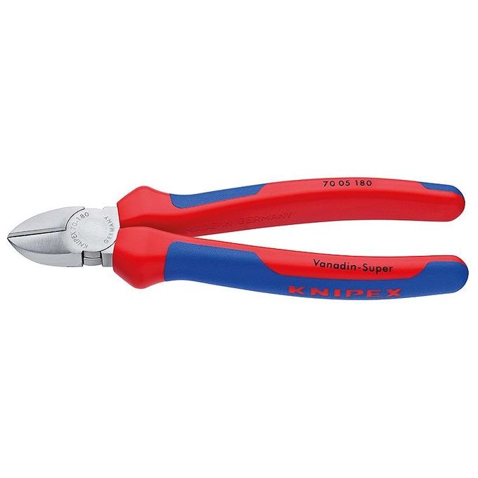 Knipex tronchese laterale per meccanica cromato 180 mm