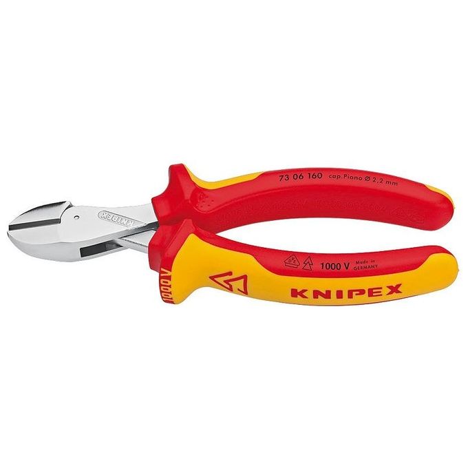 Knipex X-Cut Tronchese Laterale Compatto Cromata Isolati con Manici Rivestiti in Materiale Bicomponente 160mm
