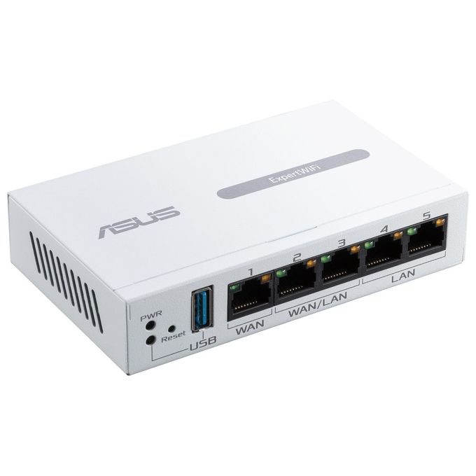 ASUS ExpertWiFi EBG15 Router VPN Gigabit a 5 porte Multi-WAN Bilanciamento del carico VLAN AiMesh AiProtection Pro Bianco