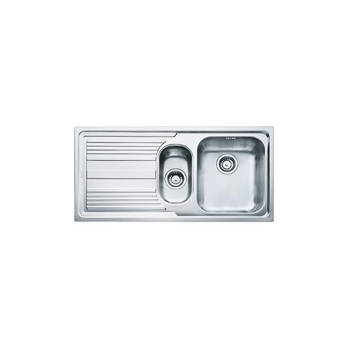 Franke Lavello Inox LLX 651 3 1-2'' WWK gocciolatoio a sinistra 1 Vasca + vaschetta + scolapiatti 100 cm 101.0085.812