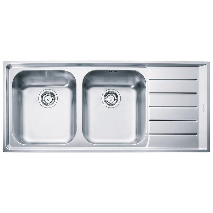 Franke Lavello Inox NEX 221 3 1-2 WWK gocciolatoio a destra 2 Vasche + scolapiatti 116 cm 127.0059.718