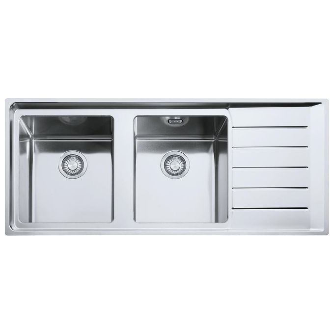 Franke Lavello Inox NPX 621 3 1-2 WWK gocciolatoio a destra 2 Vasche + scolapiatti 116 cm 101.0068.377
