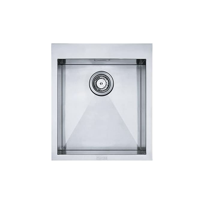 Franke PPX 210-58 TL Planar Lavello Acciaio Inox Spazzolato da incasso Filotop-Semifilo 1 Vasca Acciaio 58x51cm 127.0203.469