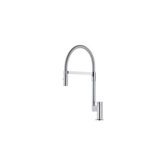 Franke Manhattan Doccia Miscelatore monocomando semi-professionale con doccetta orientabile doppio getto e canna girevole 360° Cromato 115.0196.550