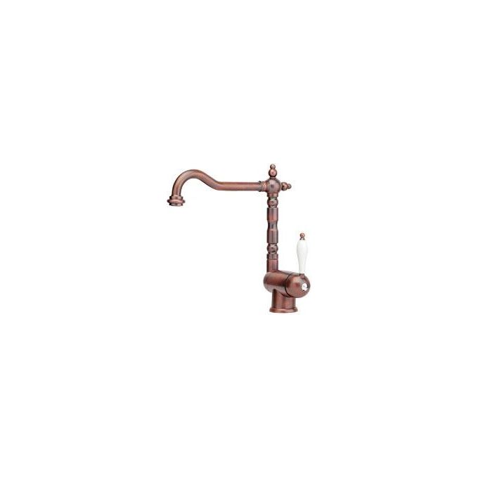 Franke Old England Miscelatore monocomado sottofinestra con canna girevole 360° Rame 115.0028.207