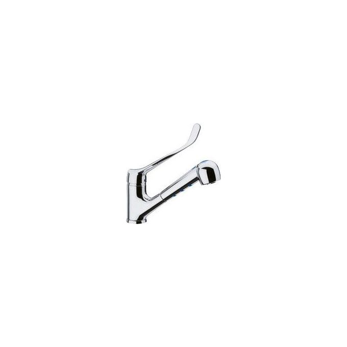 Franke 115.0027.747 Onice Doccia Miscelatore  monocomando con doccetta orientabile a doppio getto   Cromo