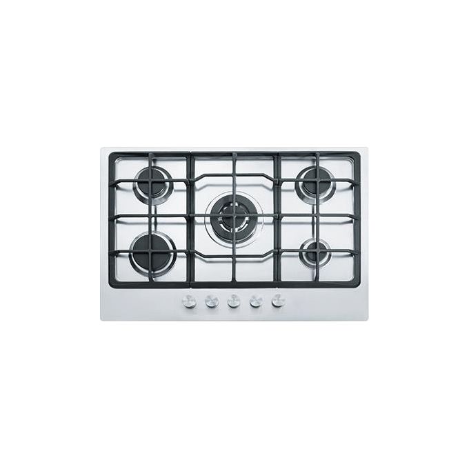 Franke FHNE 755 4G TC XS C Linea Neptune 750 Piano Cottura a Gas 5 Zone 1 Tripla Corona Griglie in ghisa 75 cm Inox 106.0052.126