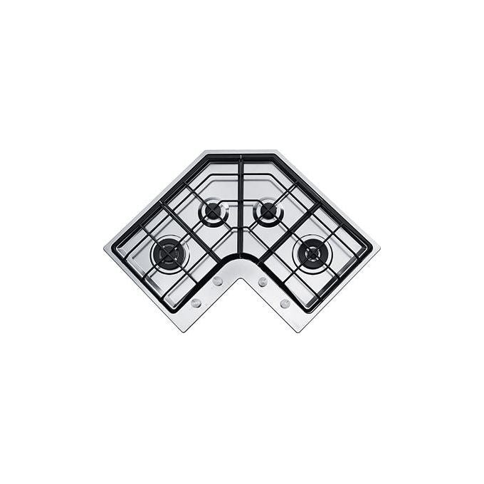 Franke FHNE COR4 3G TC XT C Piano Cottura a gas 4 Fuochi 83 x 83 cm Inox MicroDekor Griglie in ghisa 106.0204.403