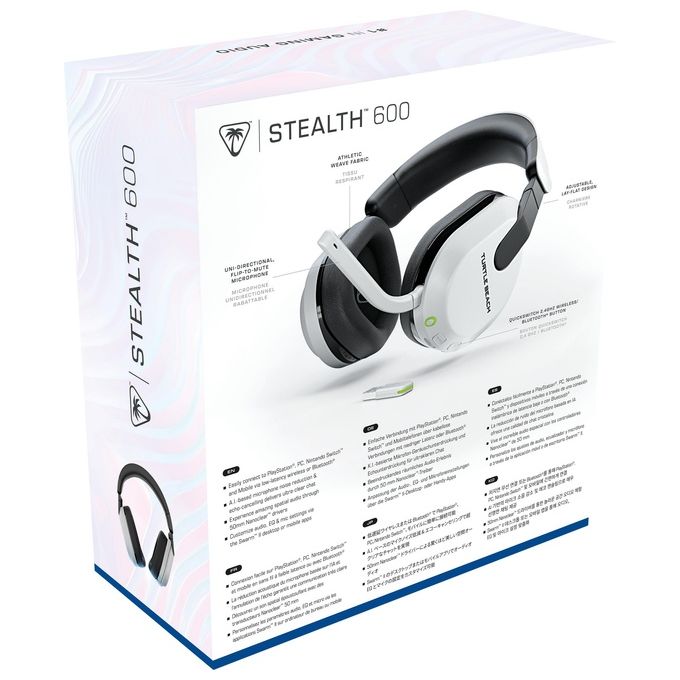 Turtle Beach Stealth 600 Gen 3 Cuffia Gaming a Padiglione Bluetooth Bianco