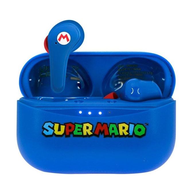4Side Super Mario Blue Earpods Auricolari