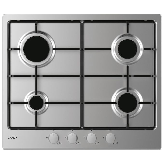 Candy CEL6PBRX Serie Timeless Piano Cottura a Gas 4 Zone 60 cm Inox