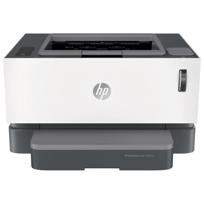 [ComeNuovo] HP LaserJet Neverstop 1001nw 5HG80A, Stampante a Singola Funzione A4 con Serbatoio Toner a Ricarica Rapida, Stampa Fronte e Retro Manuale in b-n, 20 ppm, USB, Wi-Fi, Ethernet, HP Smart, Bianca