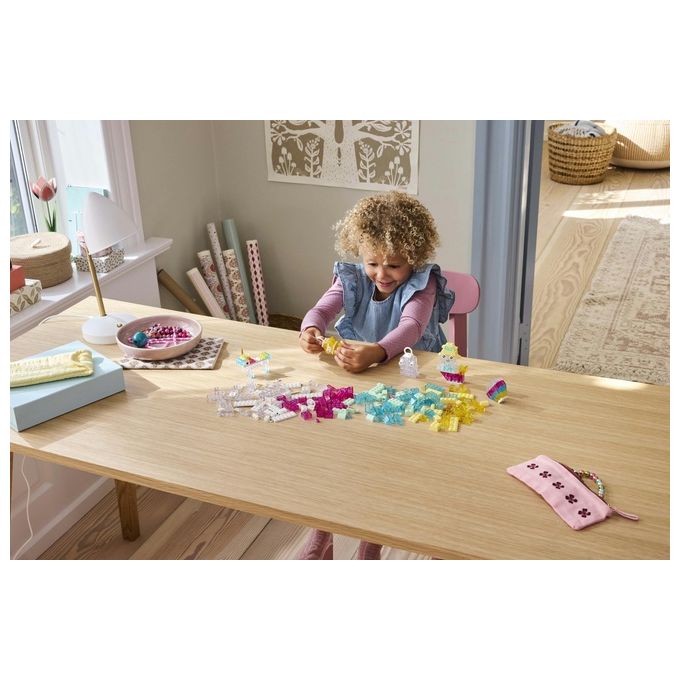 LEGO Classic Scatola Magica Trasparente - Mattoncini Colorati e Clip Portachiavi - Crea Unicorni Giocattolo Draghi Uccelli e altre Figure Kit Arti e Mestieri per Bambine e Bambini da 5 Anni - 11040
