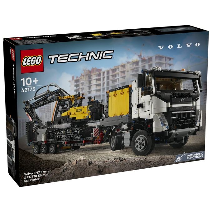 Lego Technic Autocarro Volvo FMX Ed Escavatore Elettrico EC230