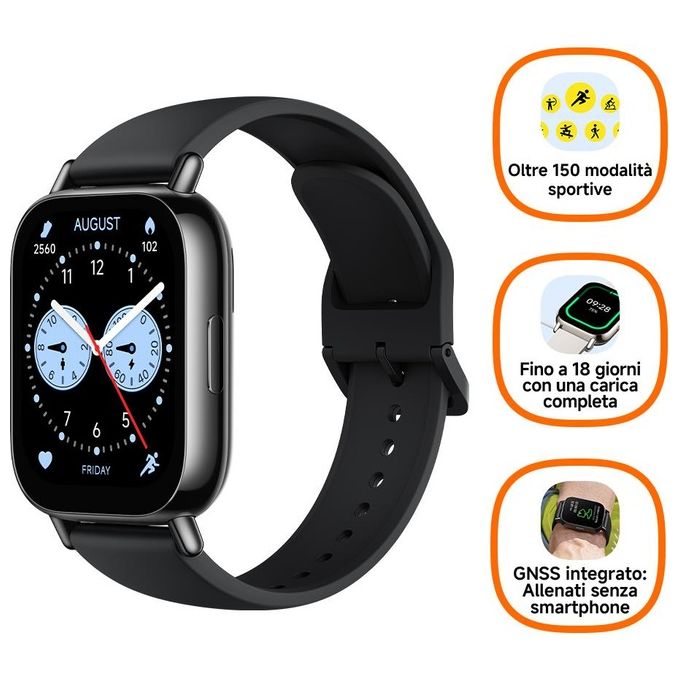 Xiaomi Redmi Watch 5 Lite 48mm 1.96'' Amoled GPS BT Chiamate Notifiche Sport Salute Black