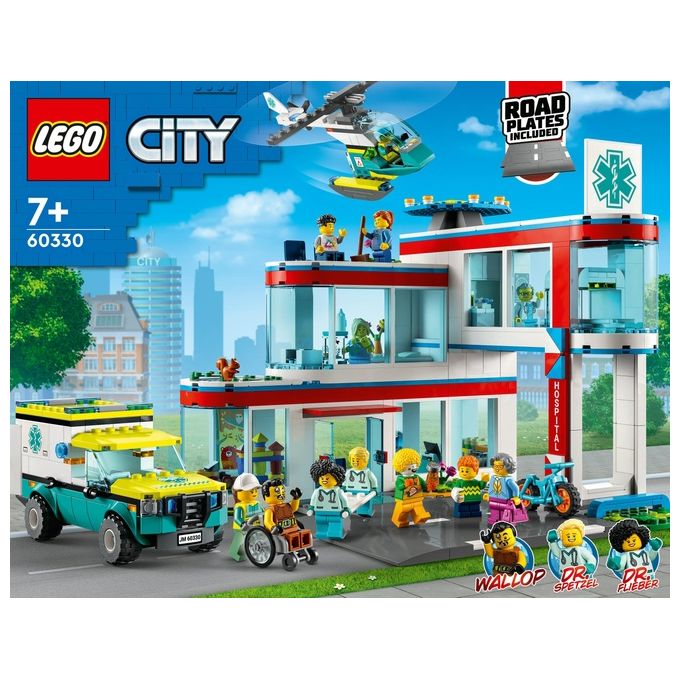 LEGO City Ospedale Set con ambulanza Giocattolo ed Elicottero di Soccorso