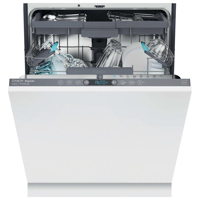 Candy Rapido' CI 5C6F1A Lavastoviglie da incasso a scomparsa totale 15 Coperti Classe C 8 programmi Motore Speed-Drive Inverter 597x5555x818