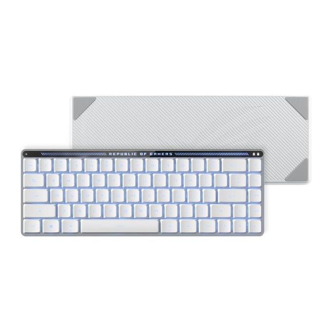 ASUS ROG Falchion RX Low Profile Tastiera Meccanica Wireless Moonlight White Layout ITA