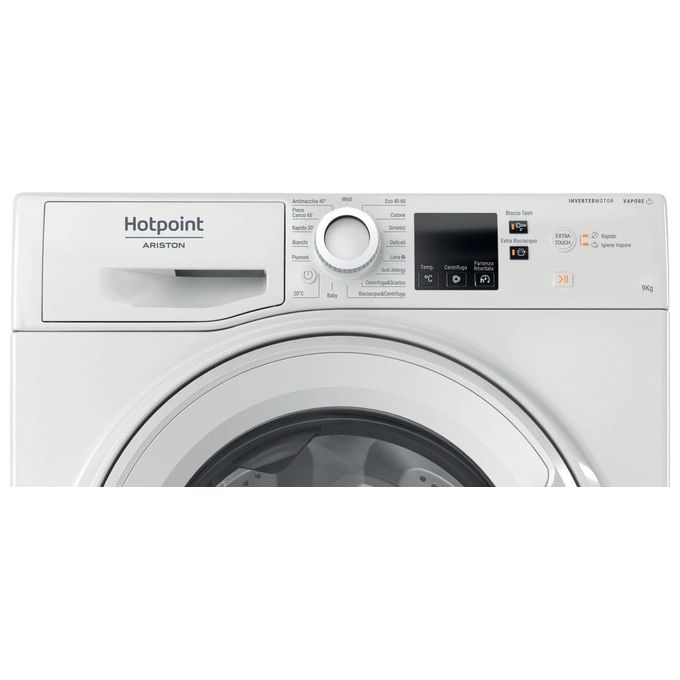 Hotpoint NFR79WIT Lavatrice Carica Frontale 9 Kg 1400 rpm Classe A Motore Inverter 76 dB 16 programmi (85x60x60 cm) colore Bianco