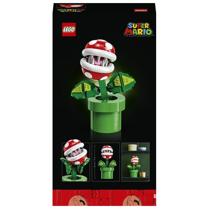 LEGO Super Mario 71426 Pianta Piranha, Personaggio Snodabile con Tubo e 2 Monete, Kit Modellismo per Adulti, Idea Regalo