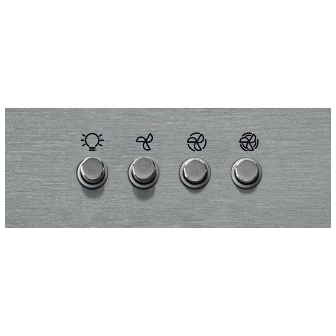 Whirlpool AKR 558-3 IX Cappa Aspirante a Parete Classe Energetica D 3 Valocita' Illuminazione LED 59,8 Cm Acciaio Inox