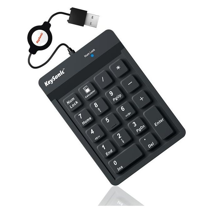 KeySonic ACK 118 BK Keypad USB Numerico