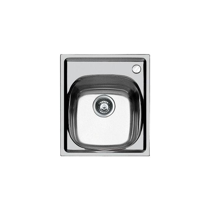 Foster 1144 061 Lavello Acciaio Inox spazzolato da incasso 1 Vasca con foro miscelatore a destra 44x50cm