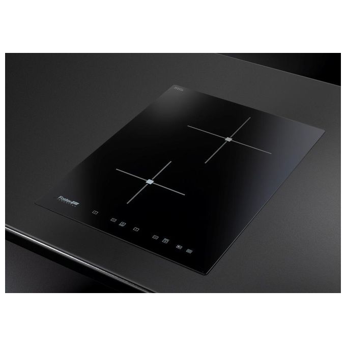 Foster 7322 240 S4000.Domino.IS.2 Piano cottura a induzione 38 cm 2 zone 9 livelli touch control colore Nero