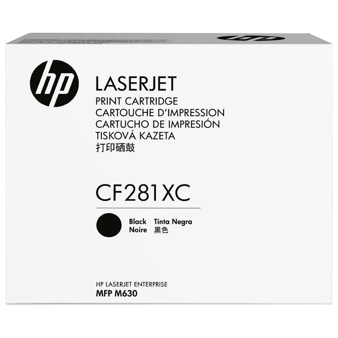 HP 81X Nero originale LaserJet cartuccia toner ( CF281XC ) Contract per LaserJet Enterprise Flow M630z, M605dn, M605n, M605x, M606dn, M606x, M630dn, M630f, M630h