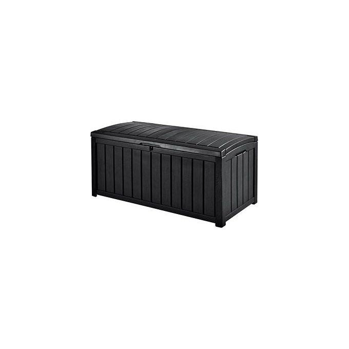 Keter Baule da Giardino Glenwood in Resina 390 Litri 128x65x61 cm Colore Marrone per Esterni e Interni