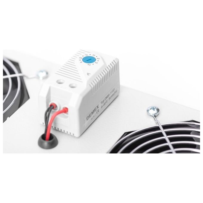 Digitus Kit 2 Ventole Con Termostato per Armadi Linea Soho e Eco A Muro (Dn-19 Fan-2-Wm-T)