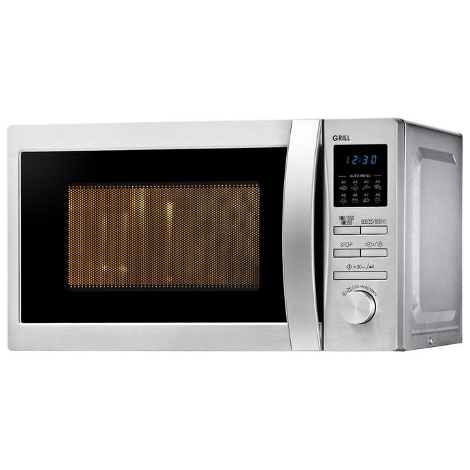 Sharp R622STWE Forno a Microonde con Grill Capacita' 20 Litri Potenza 800 W 8 Programmi Display LCD Acciaio Inox