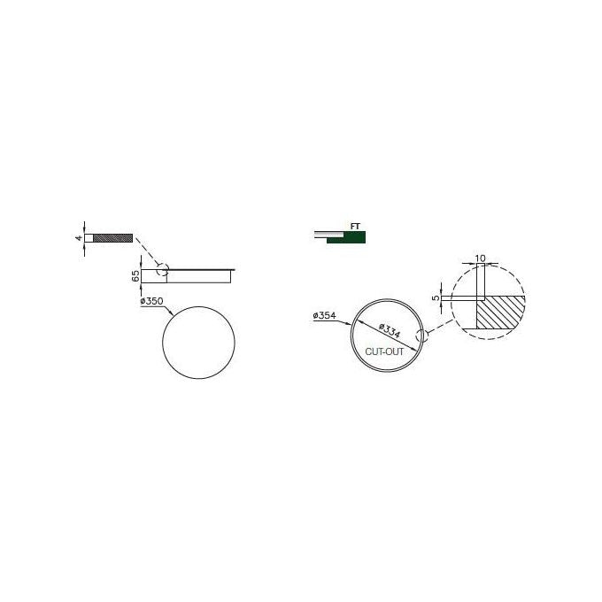 Foster 7363 355 Serie Modulo a Induzione Piastra ad induzione 1 Zona 9 Livelli di potenza Box di connessione Touch Control Modular Ø 35 cm Bianco