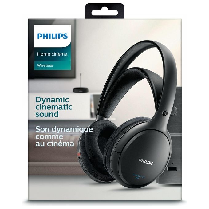 Philips SHC5200-10 Cuffia Hifi Wireless Nero