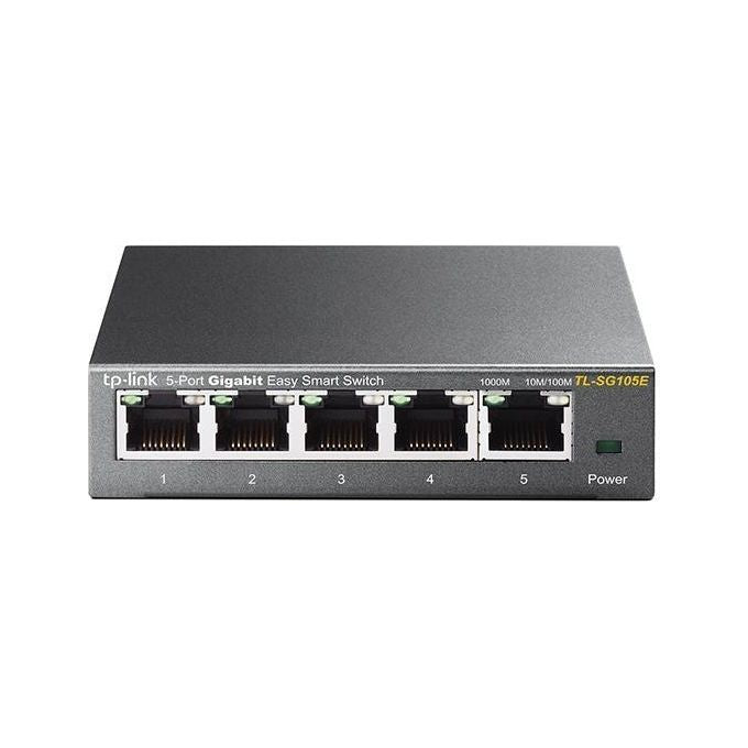 TP-Link TL-SG105E Switch Gestito L2 5 Porte Gigabit Ethernet 10-100-1000 Mbps colore Nero