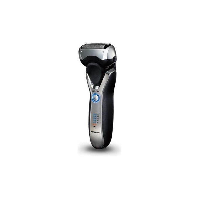 Panasonic ES-RT67-S503 Rasoio 3 Lame Blocco Radente Flessibile Motore Lineare 10000 giri Display LED Nero-Silver