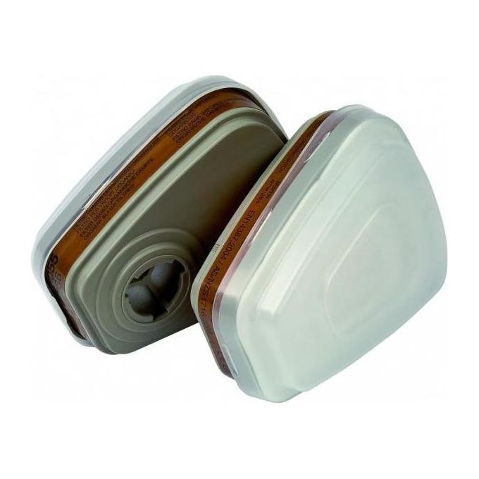 3M 6002CR Ricambi per Semimaschera 6002C1 Bianco