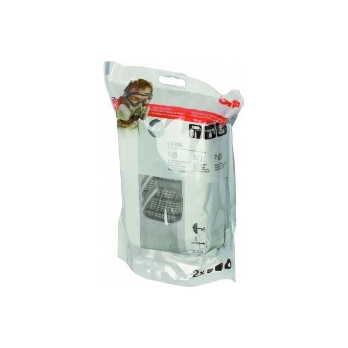 3M 6002CR Ricambi per Semimaschera 6002C1 Bianco
