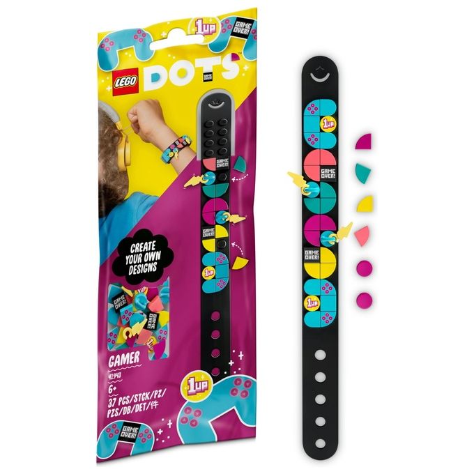 LEGO Dots Gamer Braccialetto con Ciondoli