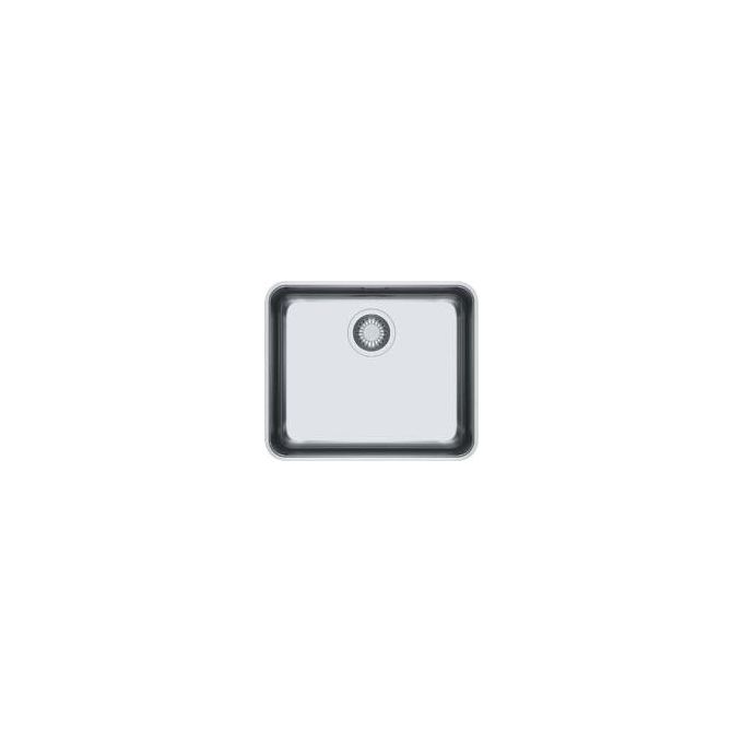 Franke ANX 110-48 Aton Lavello Acciaio Inox Spazzolato da incasso Sottotop 1 Vasca Acciaio 51x43cm 122.0204.649